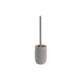 DKD Home Decor Escobillero de Cemento y Acero Inoxidable Mate Gris