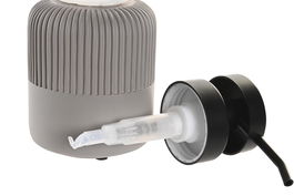 DKD Home Decor Dosificador Gris Cemento y PP 10.5 x 15 x 7 cm