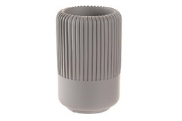 DKD Home Decor Vaso de Cemento 7x7x11 Mate Gris