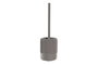 DKD Home Decor Escobillero de Cemento y Acero Inoxidable Mate Gris 11x11x36,5 cm