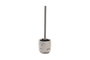 DKD Home Decor Escobillero de Cemento Mate Blanco 10x10x36 cm