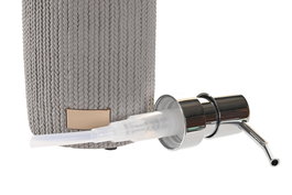 DKD Home Decor Dosificador Gris Cemento y PP 9.5 x 15.5 x 8 cm