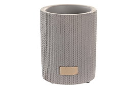 DKD Home Decor Vaso de Cemento Mate Gris 8x8x10 cm