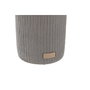 DKD Home Decor Escobillero de Cemento y Acero Inoxidable Mate Gris