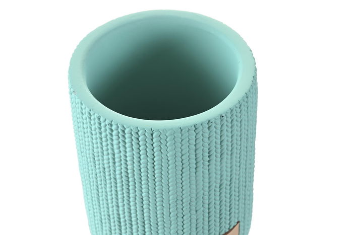 DKD Home Decor Vaso Urban Verde Menta Cemento 8 x 10 x 8 cm