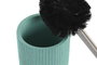 DKD Home Decor Escobillero de Cemento e Inox Verde Menta Mate
