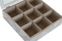 Caja Infusiones Alpino DKD Home Decor Verde Blanco 24.5 x 6 x 24.5 cm (3 Unidades)