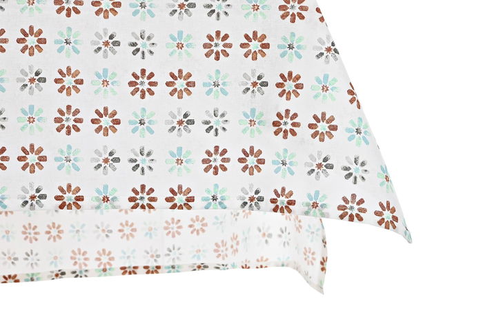 DKD Home Decor Mantel Azul Celeste Gris 150 x 150 cm Set de 5 (2 Unidades) Urban DKD Home Decor Mantel Azul Celeste Gris 150 x 150 cm Set de 5 (2 Unidades) Urban