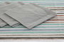 DKD Home Decor Mantel Azul Celeste Gris 150 x 150 cm Set de 5 (2 Unidades) Urban