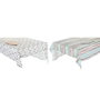 DKD Home Decor Set de 5 Manteles CASABLANCA 2022 Azul Celeste y Gris