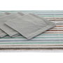 DKD Home Decor Set de 5 Manteles CASABLANCA 2022 Azul Celeste y Gris