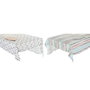 DKD Home Decor Juego de Manteles de Algodón 150x250 cm, Azul Celeste y Gris