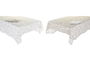 DKD Home Decor Mantel Atlantic forest 2022 Alpino Marron Claro Blanco 250 x 150 cm Set de 9 (2 Unidades) Algodon