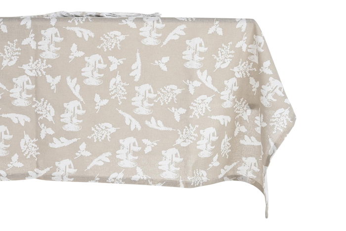 DKD Home Decor Mantel Atlantic forest 2022 Alpino Marron Claro Blanco 250 x 150 cm Set de 9 (2 Unidades) Algodon DKD Home Decor Mantel Atlantic forest 2022 Alpino Marron Claro Blanco 250 x 150 cm Set de 9 (2 Unidades) Algodon