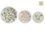 DKD Home Decor Juego de Vajilla de Porcelana 18 Piezas Verde y Beige IVY&amp;DAISY 2022