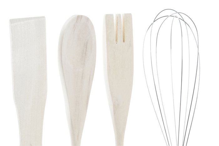 DKD Home Decor Set de 5 Botes de Utensilios Casablanca 2022
