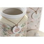 DKD Home Decor Set de 2 Botes de Dolomita IVY&DAISY 2022, 2,35 L, Verde y Beige
