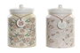 DKD Home Decor Pack de 2 Botes de Dolomite IVY&amp;DAISY 2022, 1 L, Verde y Beige