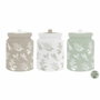 DKD Home Decor Pack de 3 Botes de Dolomita 1 L - Atlantic Forest 2022