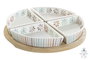 DKD Home Decor Casablanca 2022 Aperitivo Multicolor Natural Gres y Bambú Set de 5 Piezas 21.5x21.5x1 cm