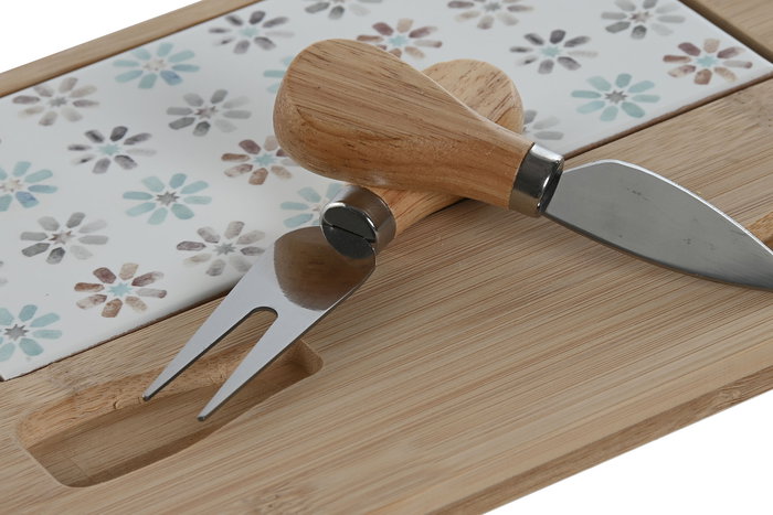 DKD Home Decor Tabla Aperitivo Urban Multicolor Bambú Gres Set 4 Piezas 20 x 1.2 x 24.5 cm DKD Home Decor Tabla Aperitivo Urban Multicolor Bambú Gres Set 4 Piezas 20 x 1.2 x 24.5 cm