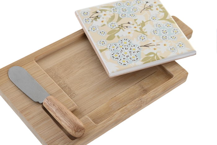 DKD Home Decor Tabla Aperitivo Tradicional bambú gres Set de 3 Verde Beige Blanco 11.8 x 1.5 x 21.5 cm DKD Home Decor Tabla Aperitivo Tradicional bambú gres Set de 3 Verde Beige Blanco 11.8 x 1.5 x 21.5 cm