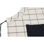 DKD Home Decor Set de 2 Delantales de Algodón con Cuadros, 70x85 cm