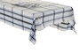 DKD Home Decor Set de 9 Manteles de Cuadros Azul y Beige 250x150 cm
