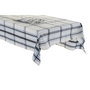 DKD Home Decor Set de 9 Manteles de Cuadros Azul y Beige 250x150 cm