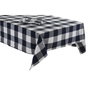 DKD Home Decor Mantel Azul Blanco 150x150 cm Set 5 Algodón Poliéster Hecho a Mano Cuadros
