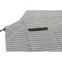 DKD Home Decor Set de 2 Delantales de Algodón con Rayas Verdes y Blancas