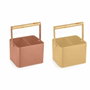 DKD Home Decor Cubertero Metal y Pino 18x15,5x24 Surtido de 2 Unidades