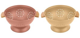 DKD Home Decor Escurridor Vintage Terracota Amarillo 24.5 x 14 x 30 cm (2 Unidades)