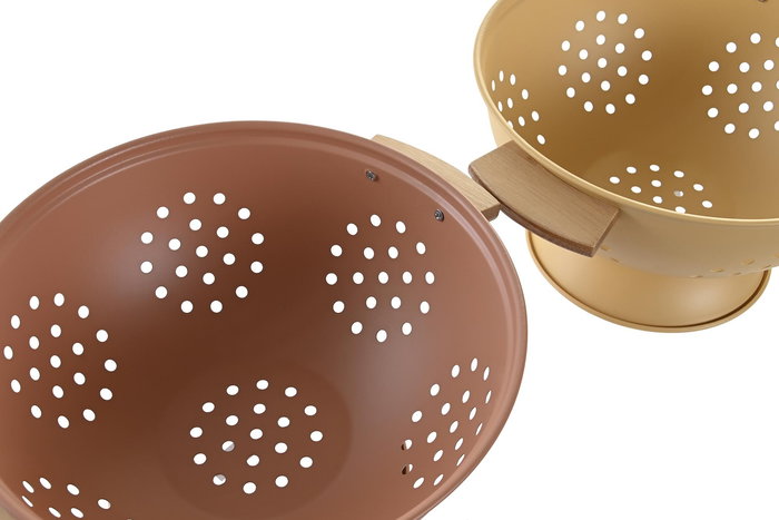 DKD Home Decor Escurridor Vintage Terracota Amarillo 24.5 x 14 x 30 cm (2 Unidades)