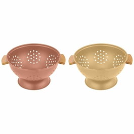 DKD Home Decor Escurridor Inox y Bambú 30x24,5x14 Surtido de 2