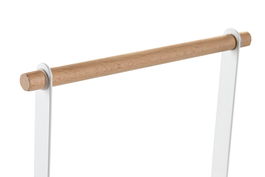 DKD Home Decor Yamazaki 22 Organizador Basicos Blanco Natural Metal Pino 10 x 24 x 20 cm