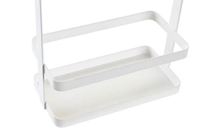 DKD Home Decor Yamazaki 22 Organizador Basicos Blanco Natural Metal Pino 10 x 24 x 20 cm