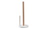 DKD Home Decor Portarrollos Metal y Pino Blanco 13x13x31,5 cm