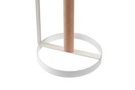 DKD Home Decor Portarrollos Basicos Yamazaki 22 Blanco Natural Metal y Pino 13 x 31.5 x 13 cm