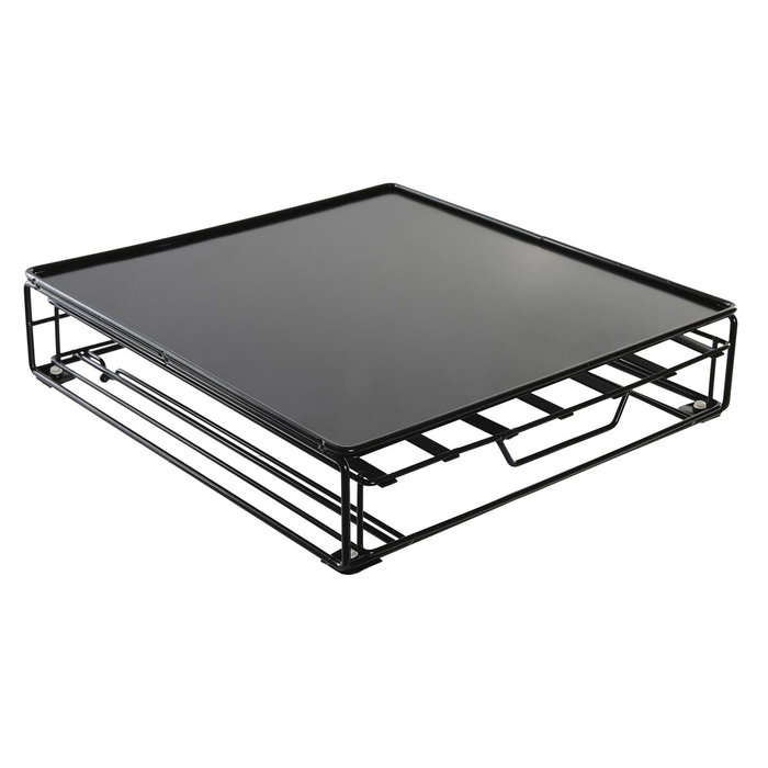 DKD Home Decor Soporte para 48 Cápsulas Nespresso Negro