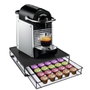 DKD Home Decor Soporte para 48 Cápsulas Nespresso Negro