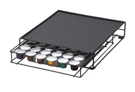 DKD Home Decor Soporte para 48 Cápsulas Nespresso Negro