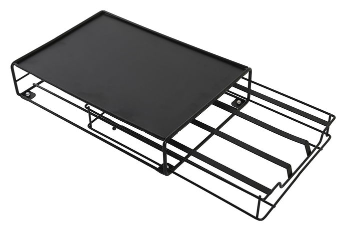 DKD Home Decor Soporte para Cápsulas Negro Metal 31 x 7.5 x 21 cm Capacidad 15 Cápsulas
