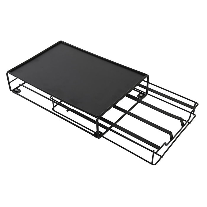 DKD Home Decor Soporte para 15 Cápsulas Dolce en Metal Negro