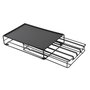 DKD Home Decor Soporte para 32 Cápsulas Nespresso Negro Metal 31 x 7.5 x 21 cm