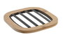 DKD Home Decor Salvamantel Basicos Negro Natural 17 x 17 x 1 cm