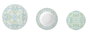 DKD Home Decor Set de Vajilla de Porcelana de 18 Piezas Azulejos Verde y Azul