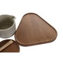 DKD Home Decor Set de Azucarero y Lechera en Madera de Caucho y Porcelana