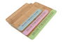 DKD Home Decor Tabla Cortar Bambú Azul Verde Rosa Set 3 Piezas 22.4 x 1.2 x 33.5 cm