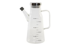 DKD Home Decor Aceitera de Borosilicato e Inox 550ml